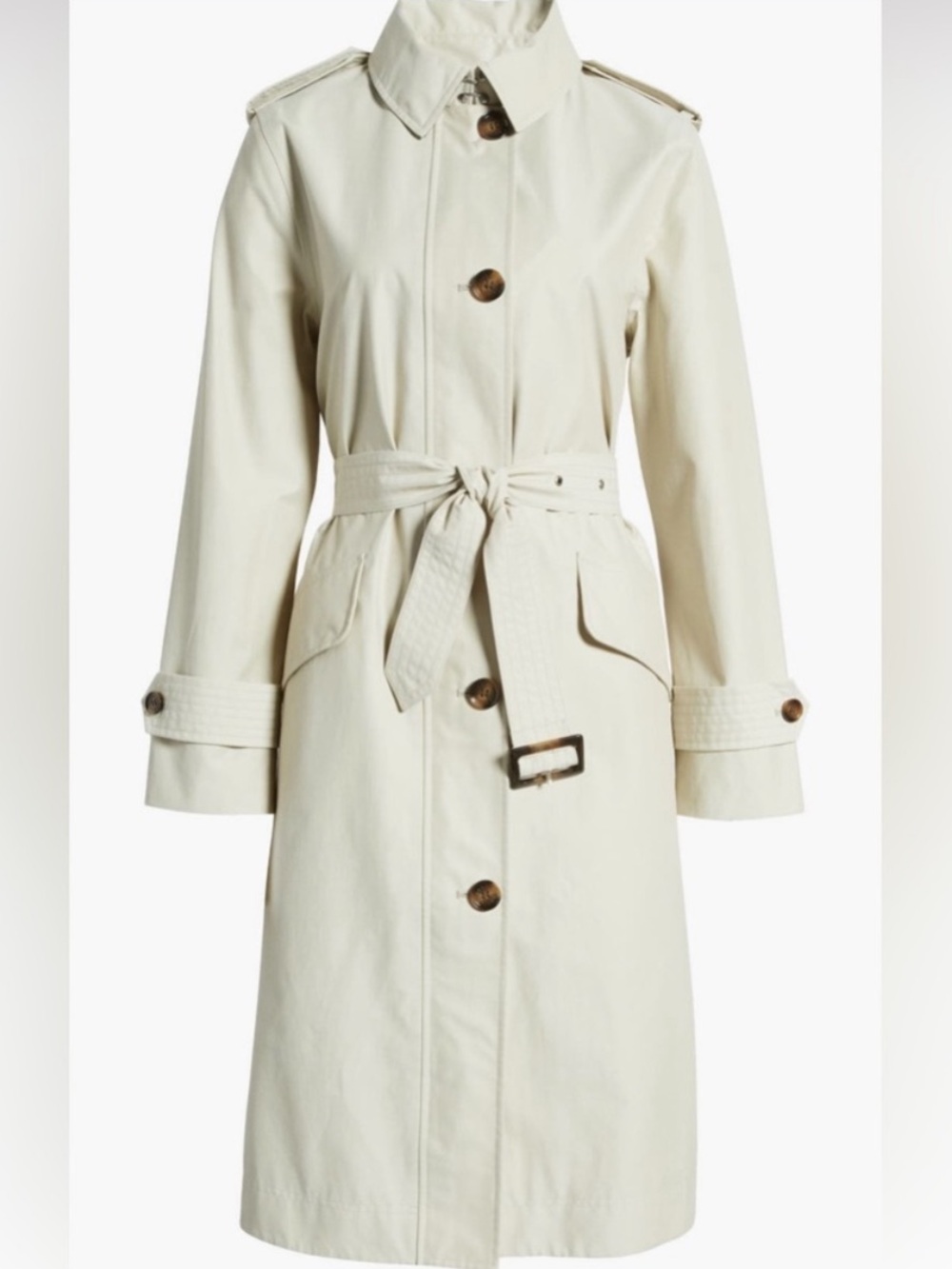 Barbour Camilla Waterproof Trench Coat in Mist 12